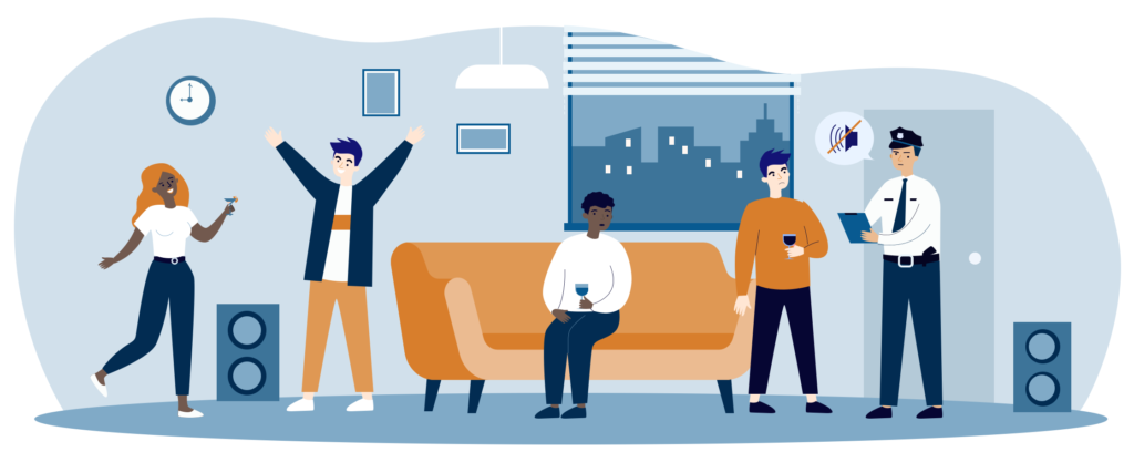 Maintain the right to quiet enjoyment for your tenant and neighbors.