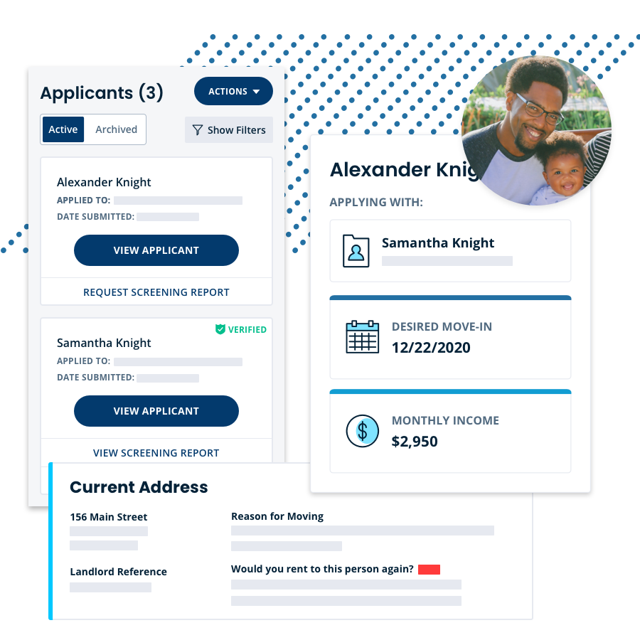 Rental Applications UI image in TurboTenant application